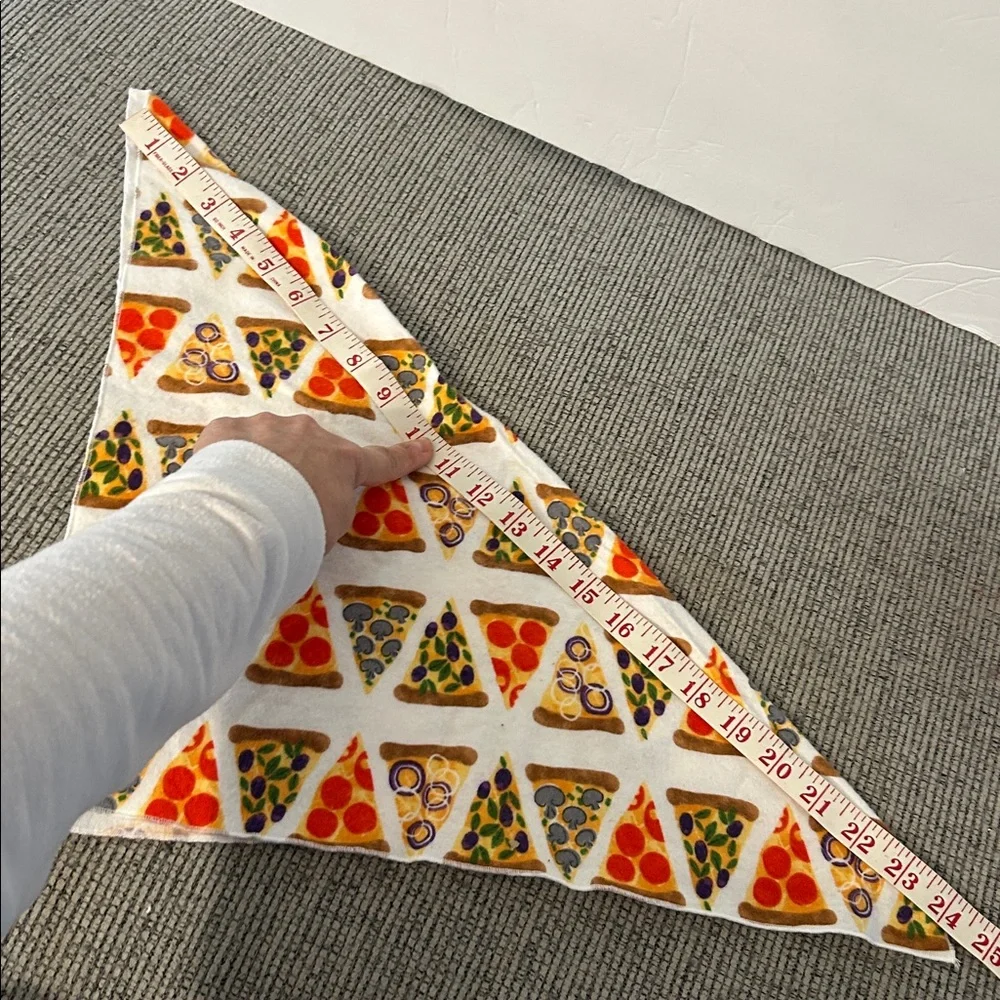 pizza Dog Bandana with cute pizza Print NEW handmade neckerchief